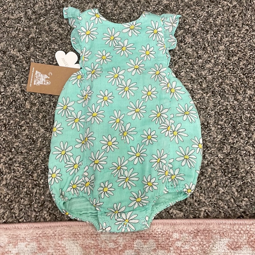 NWT angel dear daisy sunsuit